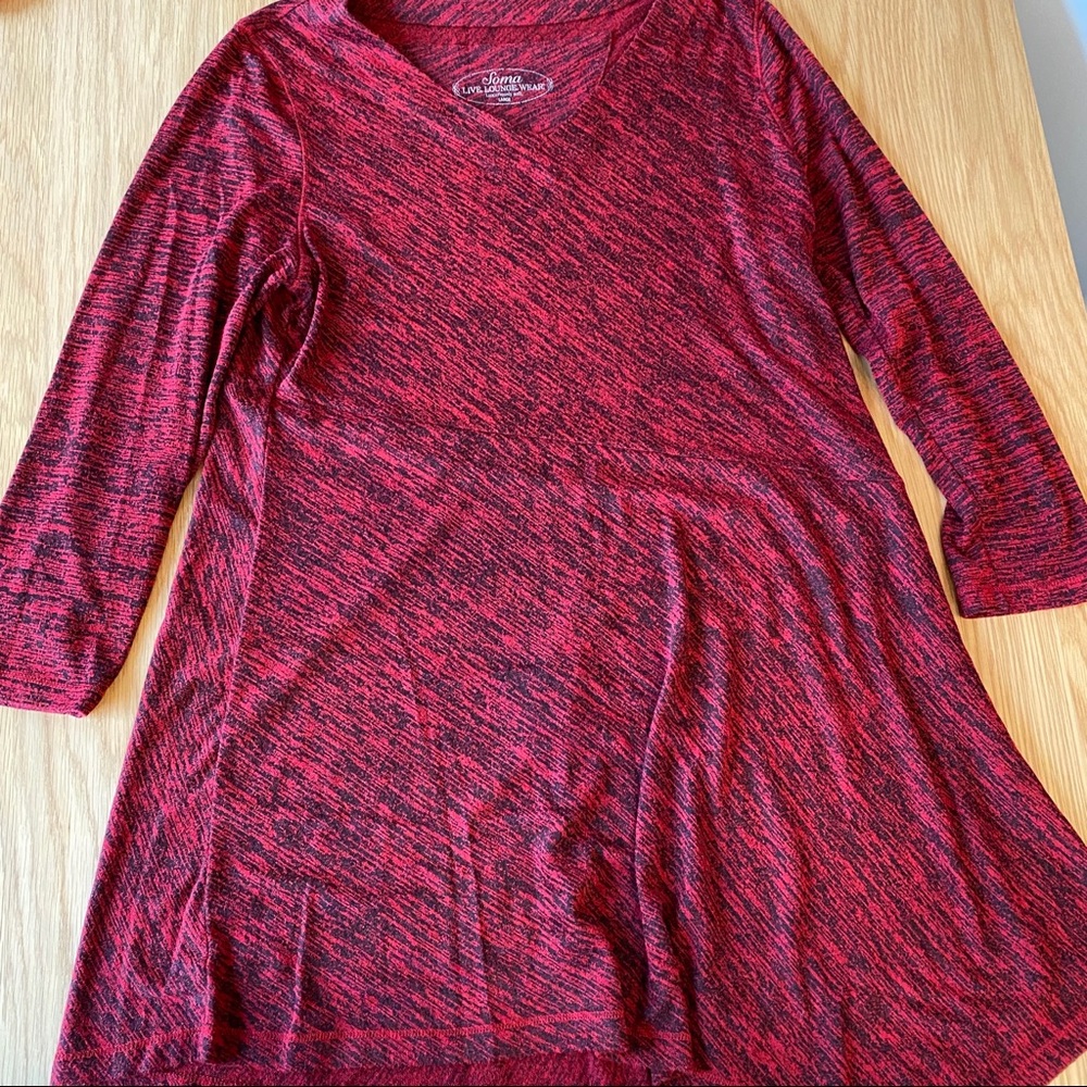 Black and red loungewear